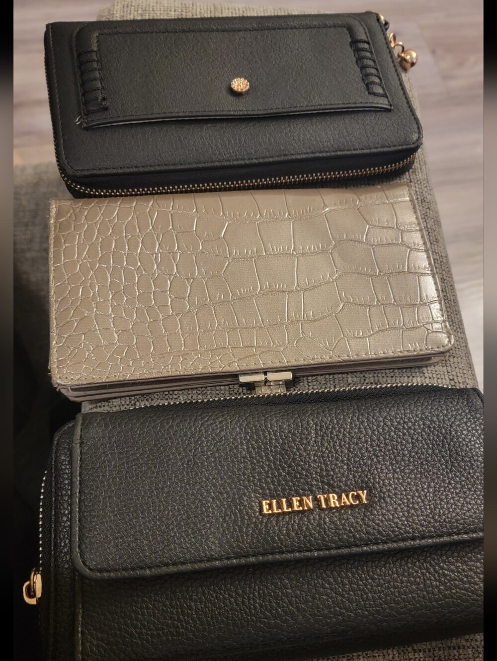 Ellen Tracy And 2 Other Wallets Like New.